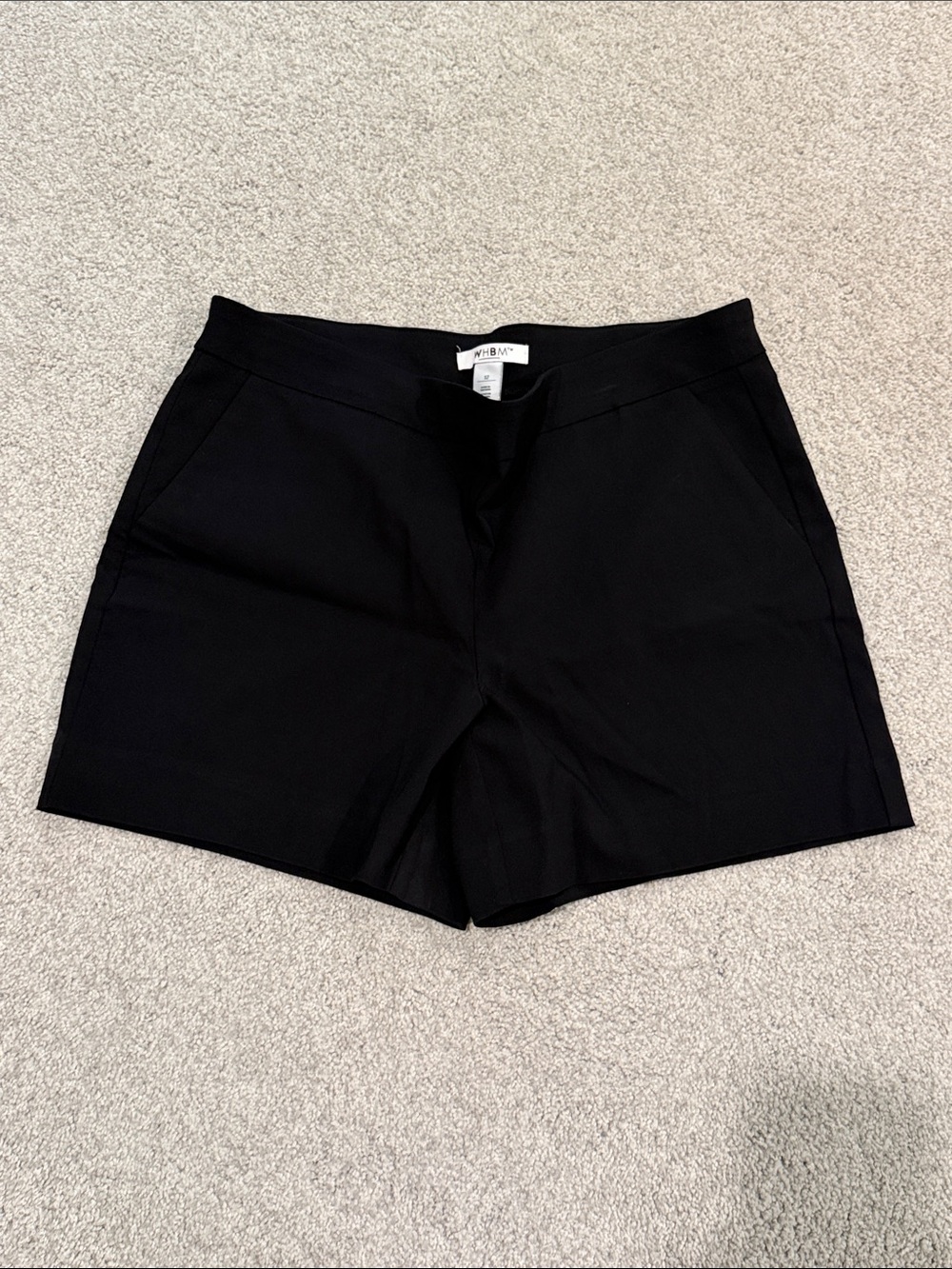 White House Black Market Black Tailored Pull-On Shorts